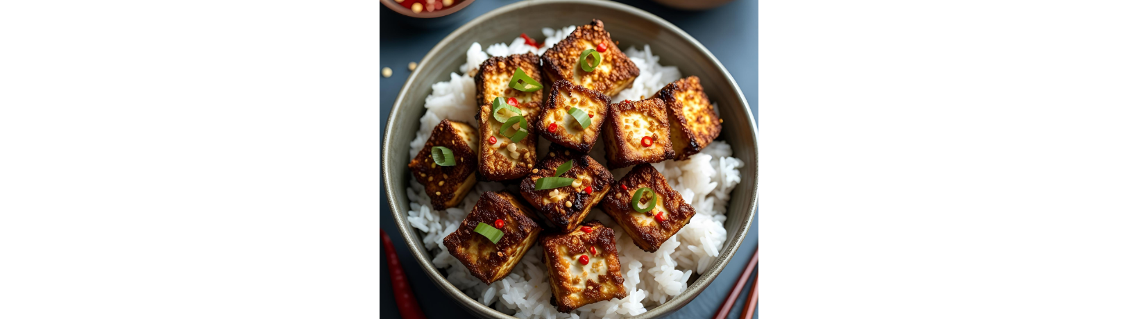 Crispy Chili Air-Fried Tofu